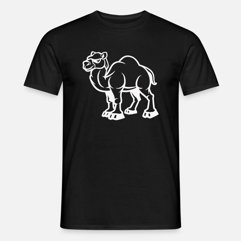 camel - Men’s T-shirt - black
