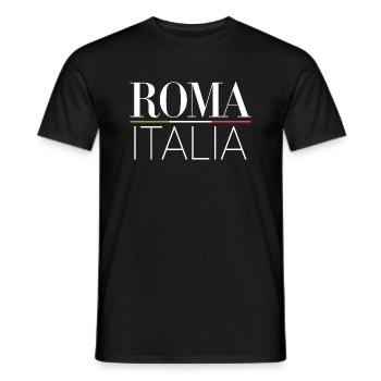 Roma - Italia - T-shirt homme - noir - Devant - AI Model Male 178 light (178cm)