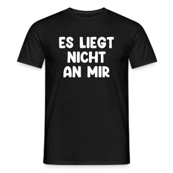 Es Liegt Nicht An Mir - Männer T-Shirt - Schwarz - Vorne - AI Model Male 178 light (178cm)