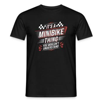 Small bikes, big fun - Men's T-Shirt - black - Front - AI Model Male 178 light (178cm)