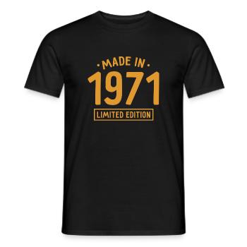Made in 1971 - Limited Edition - Year of birth - Men's T-Shirt - black - Front - AI Model Male 178 light (178cm)