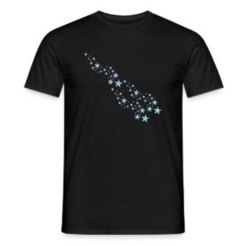 stars - T-shirt homme - noir - Devant - AI Model Male 178 light (178cm)