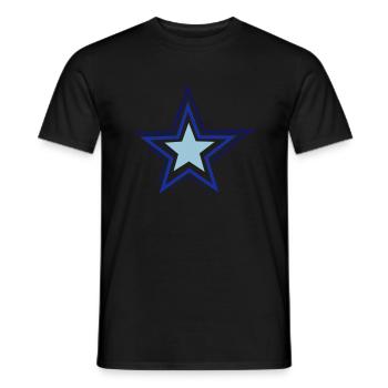 etoile - T-shirt homme - noir - Devant - AI Model Male 178 light (178cm)