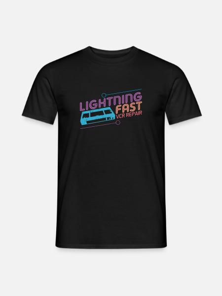 Funny VHS VCR Vintage 90s 80s Shirt Gift - Men's T-Shirt - black
