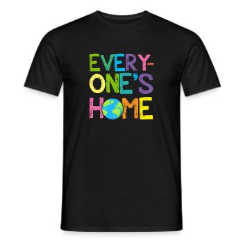 Earth Day Every One's Home Save Our Planet - Men's T-Shirt - black - Front - AI Model Male 178 light (178cm)