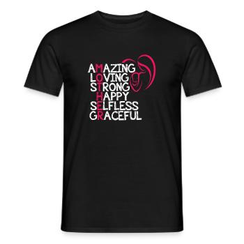 Mother's Day - Men's T-Shirt - black - Front - AI Model Male 178 light (178cm)