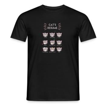 Chats drôles - T-shirt homme - noir - Devant - AI Model Male 178 light (178cm)