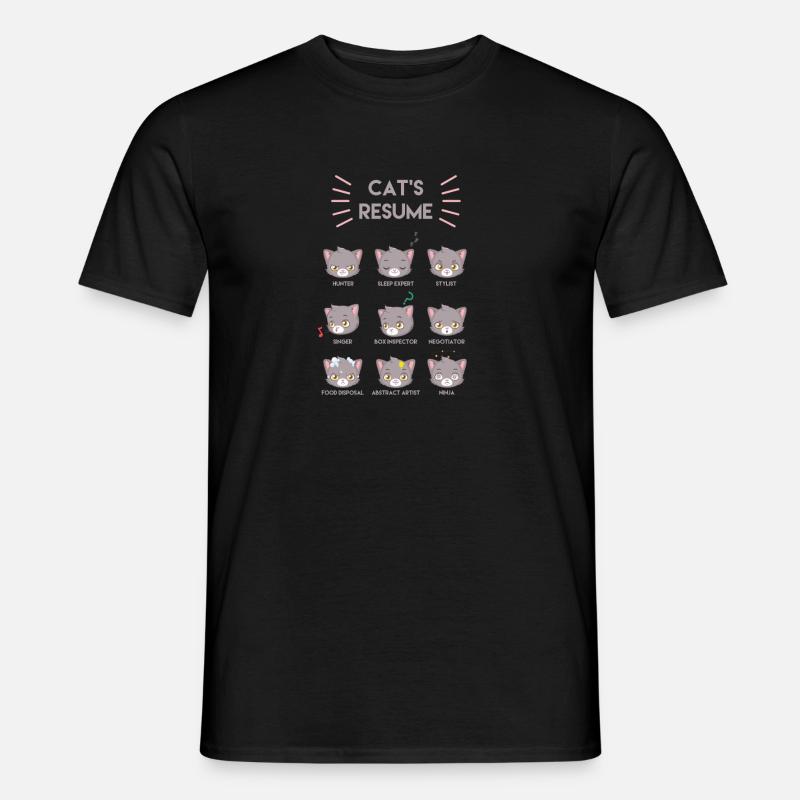 Gatti divertenti - T-shirt uomo - nero