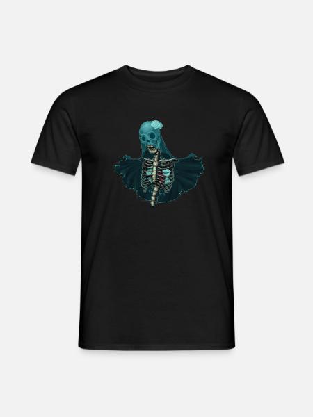 Squelette cools cadeau d’Halloween effrayant - T-shirt homme - noir