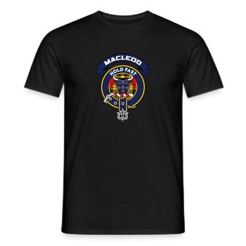 MacLeod écossais écossais tartan - T-shirt homme - noir - Devant - AI Model Male 178 light (178cm)