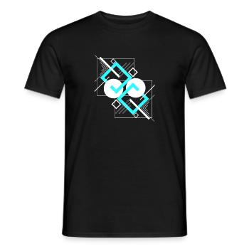 Art abstrait - T-shirt homme - noir - Devant - AI Model Male 178 light (178cm)