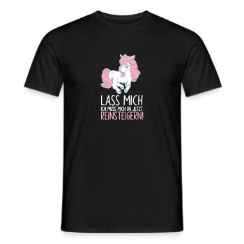 Lass Mich Ich Muss Mich Da Jetzt Reinsteigern - Männer T-Shirt - Schwarz - Vorne - AI Model Male 178 light (178cm)