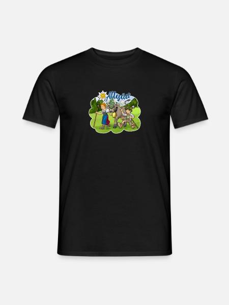Allgäu - Männer T-Shirt - Schwarz