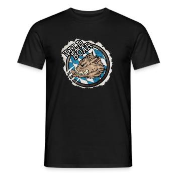 Wild Boar - Männer T-Shirt - Schwarz - Vorne - AI Model Male 178 light (178cm)
