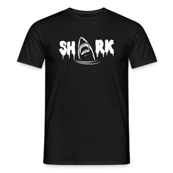 Shark - Men's T-Shirt - black - Front - AI Model Male 178 light (178cm)