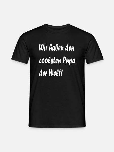 coolster papa - Männer T-Shirt - Schwarz