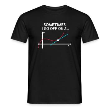 Maths maths équation enseignant - T-shirt homme - noir - Devant - AI Model Male 178 light (178cm)