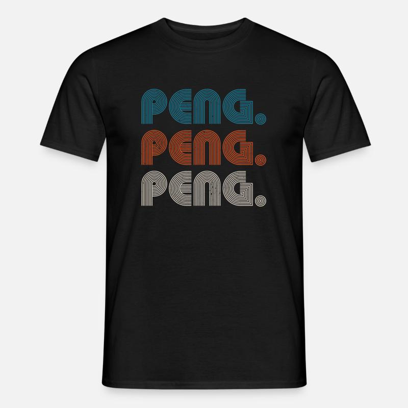 Peng Peng Peng - Männer T-Shirt - Schwarz