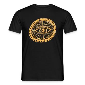 Magisches Auge - Männer T-Shirt - Schwarz - Vorne - AI Model Male 178 light (178cm)