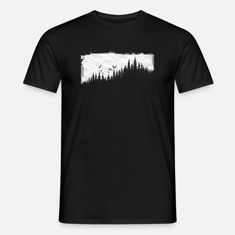 Wald - Männer T-Shirt - Schwarz