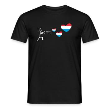 pays-bas hollande amour hollandais oranje néerlandais - T-shirt homme - noir - Devant - AI Model Male 178 light (178cm)