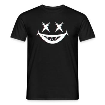 Joker Glitch - Männer T-Shirt - Schwarz - Vorne - AI Model Male 178 light (178cm)
