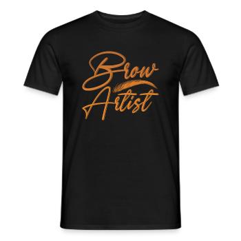 Make Up Artist Gift Beauty Brow Artist - Men's T-Shirt - black - Front - AI Model Male 178 light (178cm)