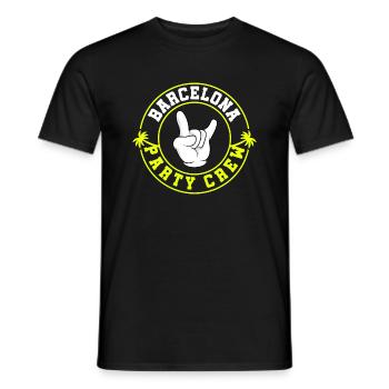 Barcelona Party Crew - T-shirt homme - noir - Devant - AI Model Male 178 light (178cm)