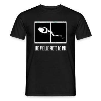 Une Vieille Photo De Moi - T-shirt homme - noir - Devant - AI Model Male 178 light (178cm)
