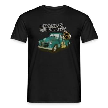 Country Musik ländlich Landei Countrymusiker Mom - Männer T-Shirt - Schwarz - Vorne - AI Model Male 178 light (178cm)