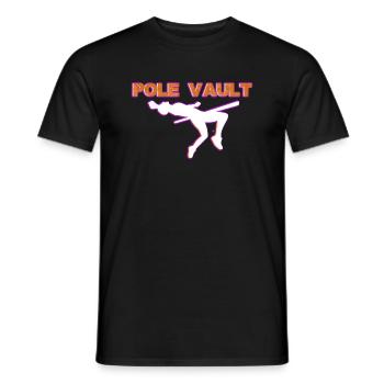 Stabhochsprung Stabhochspringen Turner Geschenk - Männer T-Shirt - Schwarz - Vorne - AI Model Male 178 light (178cm)