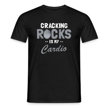 Rock Research and Quartz Rock Design - Men's T-Shirt - black - Front - AI Model Male 178 light (178cm)