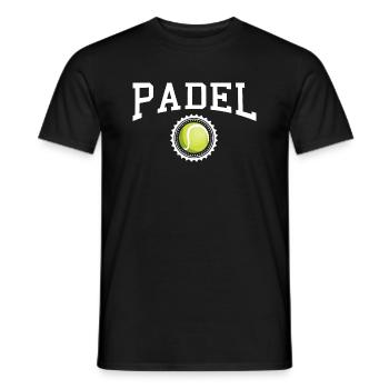 Padel - Geschenk für Padelspieler - Männer T-Shirt - Schwarz - Vorne - AI Model Male 178 light (178cm)