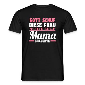 Mutter Mama - Männer T-Shirt - Schwarz - Vorne - AI Model Male 178 light (178cm)
