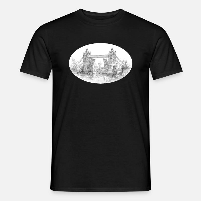 Tower Bridge - Männer T-Shirt - Schwarz