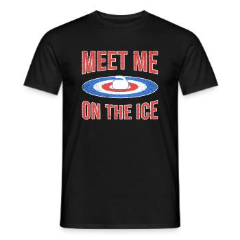 Curling - T-shirt homme - noir - Devant - AI Model Male 178 light (178cm)