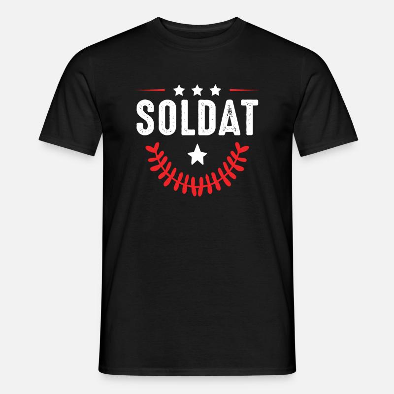 Soldat Beruf - Männer T-Shirt - Schwarz