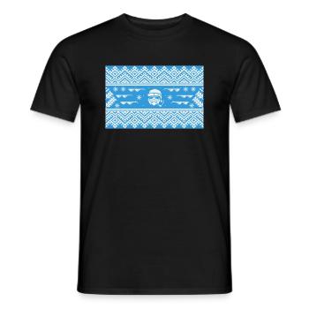 Santa Thug Weihnachten Life - Männer T-Shirt - Schwarz - Vorne - AI Model Male 178 light (178cm)