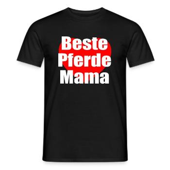 beste Pferde Mama - Männer T-Shirt - Schwarz - Vorne - AI Model Male 178 light (178cm)
