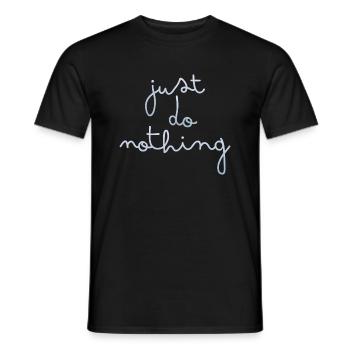 Ne rien faire - T-shirt homme - noir - Devant - AI Model Male 178 light (178cm)