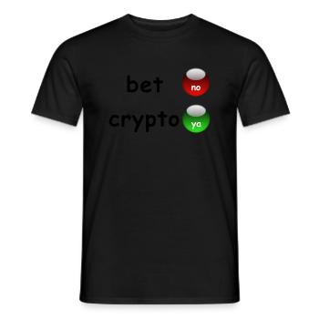 Ja zu Crypto! - Männer T-Shirt - Schwarz - Vorne - AI Model Male 178 light (178cm)