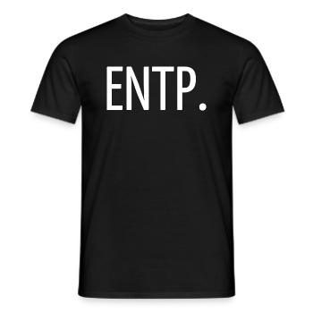 ENTP. - Men's T-Shirt - black - Front - AI Model Male 178 light (178cm)
