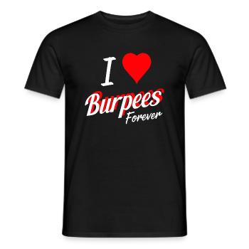 Ich liebe Burpees Fitness Motivation Geschenk - Männer T-Shirt - Schwarz - Vorne - AI Model Male 178 light (178cm)