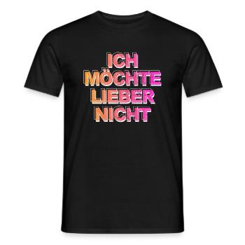 Bartleby the Schreiber - Ich möchte lieber nicht - Männer T-Shirt - Schwarz - Vorne - AI Model Male 178 light (178cm)