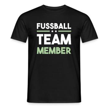 Fussball Team - Männer T-Shirt - Schwarz - Vorne - AI Model Male 178 light (178cm)