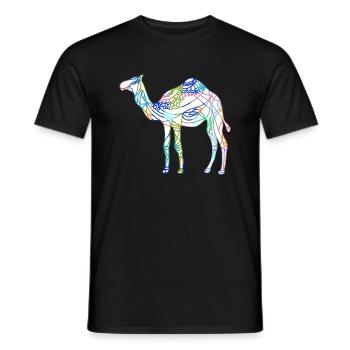 Chameau - T-shirt homme - noir - Devant - AI Model Male 178 light (178cm)