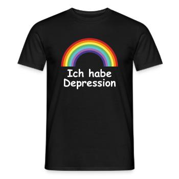 spreadshirtdesign 1 path weiß - Männer T-Shirt - Schwarz - Vorne - AI Model Male 178 light (178cm)