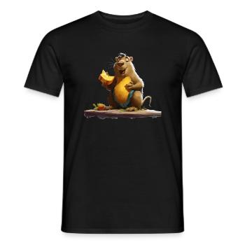 Rongeur - T-shirt homme - noir - Devant - AI Model Male 178 light (178cm)