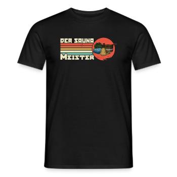 Der Sauna Meister Spa Massage Banja Saunaclub - Männer T-Shirt - Schwarz - Vorne - AI Model Male 178 light (178cm)