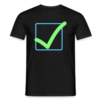 Crocheter correctement - T-shirt homme - noir - Devant - AI Model Male 178 light (178cm)